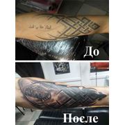 Коррекция татуировок фото