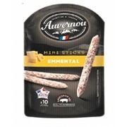 Колбасные мини-палочки "Auvernou" с сыром Эмменталлер,100г