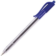 Ручка шариковая масляная автоматическая BRAUBERG “Extra Glide R“, СИНЯЯ, трёхгранный корпус, узел 0,7 мм, фотография