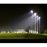 Монтаж уличного освещения спортивное освещение фото