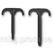 Крюк с дюбелем для крепления 2 труб, без изоляции фото