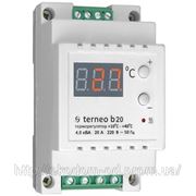Terneo b20 термостат, монтаж на DIN рейку. Ток 20 А (4 кВт)