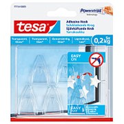 Tesa Крючок самоклеящийся tesa, для стеклянных поверхностей, удаляемый, до 0.2 кг Прозрачный фотография