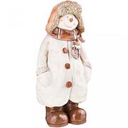 Изделие декоративное “снеговик в пальто и в шапке“ высота 50 см Lefard (169-209) фотография