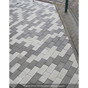 Тротуарная плитка Кирпич 200х100 без фаски фотография