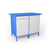 Верстак для слесаря цельной двухтумбовый ВСТ-12/21 фото