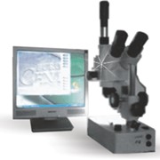 Микроскоп бинокулярный для контроля размера и геометрии волоки фотография
