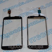 Тачскрин оригинальный / сенсор (сенсорное стекло) для LG Google Nexus 4 E960 (черный цвет, Synaptics) + СКОТЧ 2596 фото