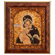 Икона Янтарная Владимирская Божья Матерь фотография