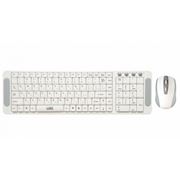 Беспроводной комплект (клавиатура+мышь) CBR SET 708 24Ггц 105+ 4 доп. кл. 1 USB-приемник белый фото