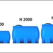 Емкость пластиковая H 2000 л под плотность до 1.2 г/см³ синяя фотография