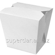 Упаковка для лапши/риса/салата на 750 мл/ 500 г, белая фотография