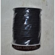 Резинка трикотажная 3мм.черная (200м) китай фотография