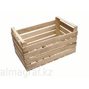 Ящик деревянный для овощей Ящик деревянный для фруктов. фотография