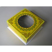 Коробка для тортов полноцветная печать с окном 25-25-10см фото