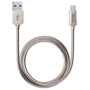Кабель Deppa Steel USB - micro USB алюминий 1.2м стальной 72273 фото