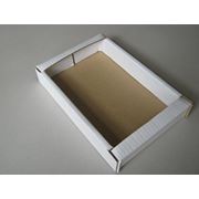 Гофра коробка для печенье 290-200-50 белый фотография