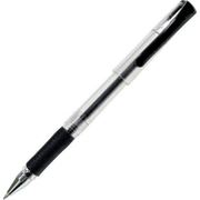 Ручка гелевая черная синяя фото
