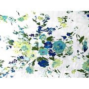 Трикотаж вискозный Полевой цветок (голубой) (арт. а05296) фотография