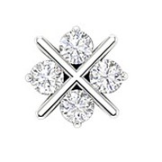 Подвеска классическая с бриллиантами SI1/G 1.00 Ct фото