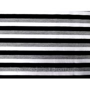 Трикотаж Полоса (серо-черный) (арт. а05235) фото