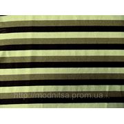 Трикотаж Полоса (бежево-коричневый) (арт. а05237) фото
