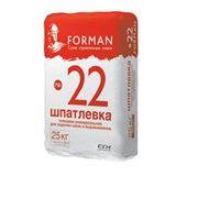 Гипсовая шпаклевка Forman 22 шпатлевка Гипсовая шпаклевка Forman 22 шпаклевка Forman 22