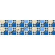 Ткань шотландка синяя для постельного белья фотография