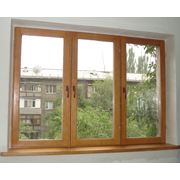 Деревянные окна в Алматы. фото