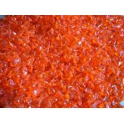 Стеклянная крошка «оранжевый опал» COE 82 порошок 1000 гр