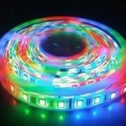 Разноцветная светодиодная лента SMD5050 30 LED/M DC12V RGB не герметическая фотография