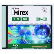 Оптический носитель информации BD-RE Mirex 25 Гб 2x Slim caseBD-RE  Оптический носитель информации