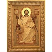 “Христос на троне“ иконы из янтаря возможно на заказ фото