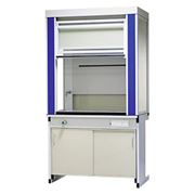 Шкаф вытяжной стальной стандартный со сливной кюветой 1200х720х2200 мм столешница - керамогранит фото