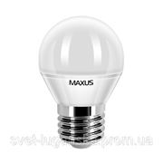 Светодиодная лампа Maxus LED G45 5W(450lm) 3000K 220V E27 фото