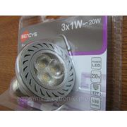Энергосберегающая LED лампа SENCYS с алюм. радиатором 3x1W(Е27-4000К) фотография