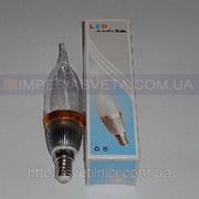Светодиодная лампочка TINKO LED-220V 1LED*3W E-14 свеча на ветру LB004/13W AG GO CL E14 WT