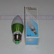 Светодиодная лампочка TINKO LED-220V 3LED*1W E-27 свеча LB003GN/31W FR E27 WT фото