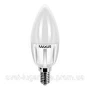 Светодиодная лампа свеча LED Maxus C37 5W(450lm) 4100K 220V E14 фотография
