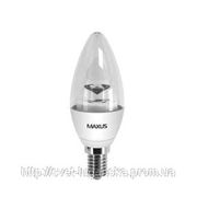 Светодиодная лампа LED Maxus C37 4W(300lm) 3000K 220V E14 фото