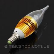 Лампа светодиодная, энергосберегающая "свеча" E14, 12W, 220V, 4х3 SMD