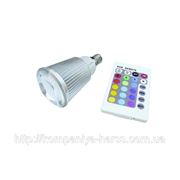 49)Лампа светодиодная E14-5W (RGB) фото