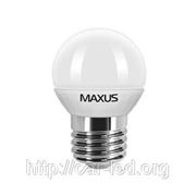 LED лампа Maxus G45 4,5W(350lm) 4100K 220V E27 CR фото