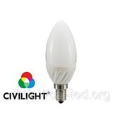 LED лампа CIVILIGHT (Сивилайт) 3,0W(250lm) C37 K2F25T3 ceramic фото