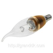Светодиодная лампа с цоколем E14 3Вт 220-250 Люмен 3000-3500K (220В) фото