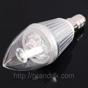 Светодиодная лампа с цоколем E14 3Вт 300 Люмен 3-LED 6500K (220В) фото