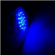 Светодиодная Лампа LED MR16 12V Blue 20leds G5,3 фото