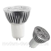 LED лампа 3W MR16 (тепл. белая, холодный) фотография