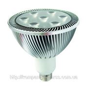 26)Светодиодная лампа с алюминиевым радиатором PAR38 7LEDX3W E27 WW E 3000К фото