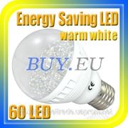 Светодиодная лампочка E27 3W лампа LED 60 диодов фото